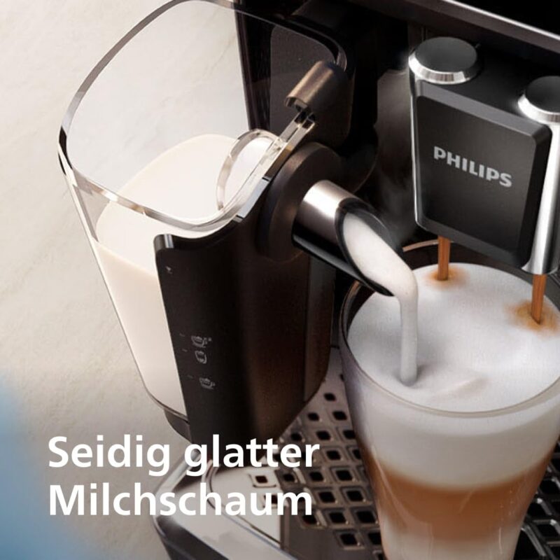 PHILIPS Espressomaschine der Serie 5400 – Genießen Sie 12 Getränke, schnell reinigendes LatteGo, intuitives TFT-Display, anpassbare Kaffeeeinstellungen, erstklassiges Küchendesign (EP5441/50) – Bild 6