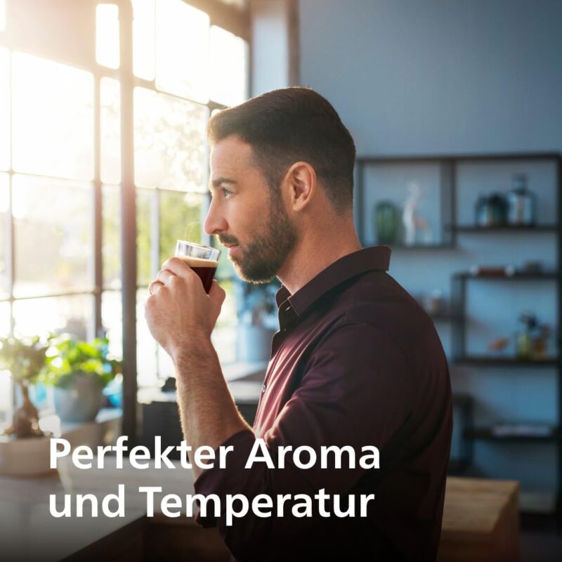 PHILIPS Espressomaschine der Serie 5400 – Genießen Sie 12 Getränke, schnell reinigendes LatteGo, intuitives TFT-Display, anpassbare Kaffeeeinstellungen, erstklassiges Küchendesign (EP5441/50) – Bild 5