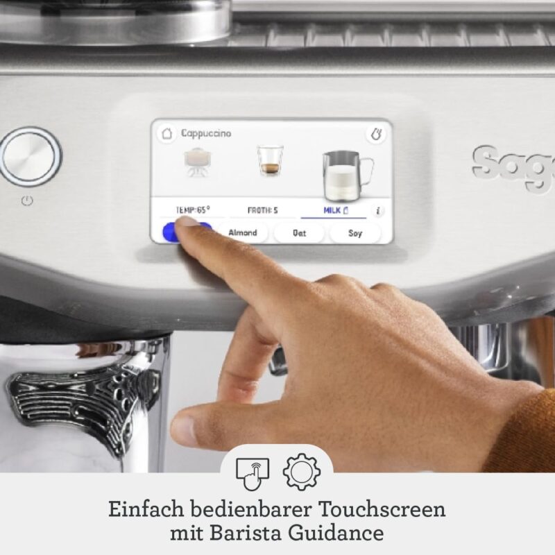 Sage - The Barista Touch Impress - Kaffeevollautomat mit automatischem Milchaufschäumer - Gebürsteter Edelstahl – Bild 6