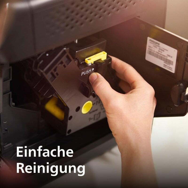 PHILIPS Serie 2200 Kaffeevollautomat – 2 Kaffeesorten, Klassischer Milchaufschäumer, Intuitives Touchdisplay, 100% Keramikmahlwerk, mattes Schwarz (EP2220/10) – Bild 3