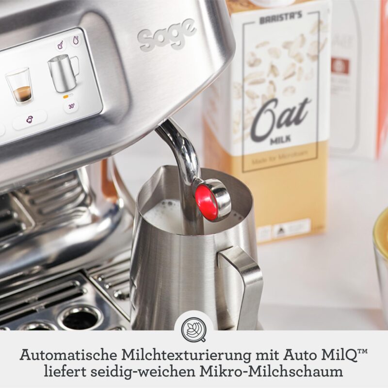 Sage - The Barista Touch Impress - Kaffeevollautomat mit automatischem Milchaufschäumer - Gebürsteter Edelstahl – Bild 5