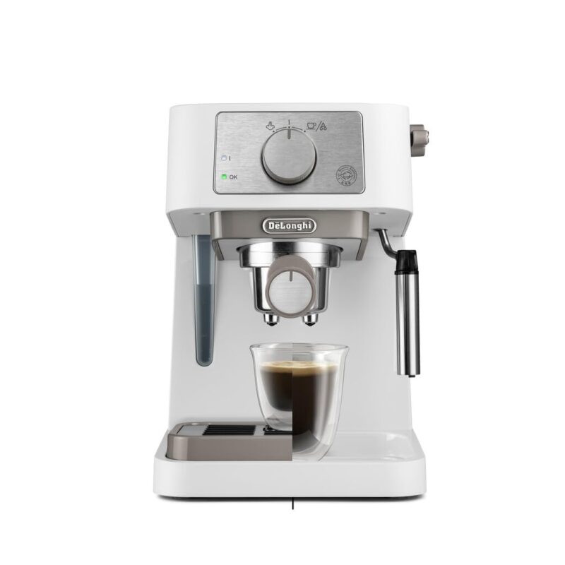 De'Longhi Manuelle Kaffeemaschine Stilosa EC260.W, 15 Bar Druck, Cappuccino-System – Bild 4