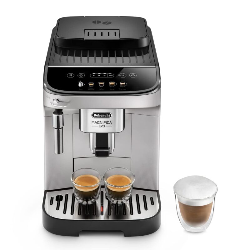 De'Longhi Magnifica Evo ECAM 292.33.SB Kaffeevollautomat mit Milchaufschäumdüse, 5 Direktwahltasten