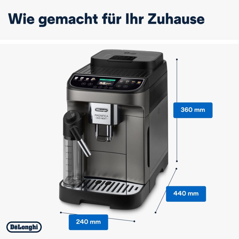 De'Longhi Magnifica Evo ECAM 292.81.B Kaffeevollautomat mit LatteCrema Milchsystem – Bild 18