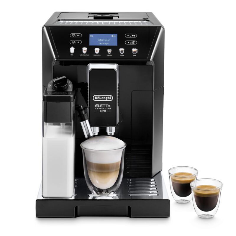 De'Longhi Eletta Evo ECAM 46.860.B Kaffeevollautomat mit LatteCrema Milchsystem, Cappuccino