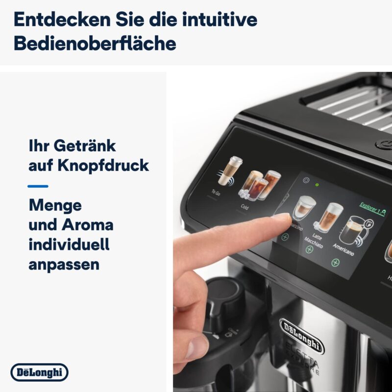 De'Longhi Eletta Explore ECAM452.57.G Kaffeevollautomat mit LatteCrema Milchsystem – Bild 7