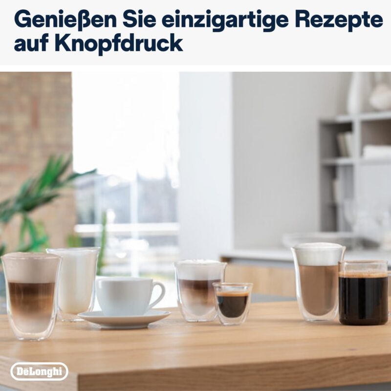 De'Longhi Eletta Evo ECAM 46.860.B Kaffeevollautomat mit LatteCrema Milchsystem, Cappuccino – Bild 7