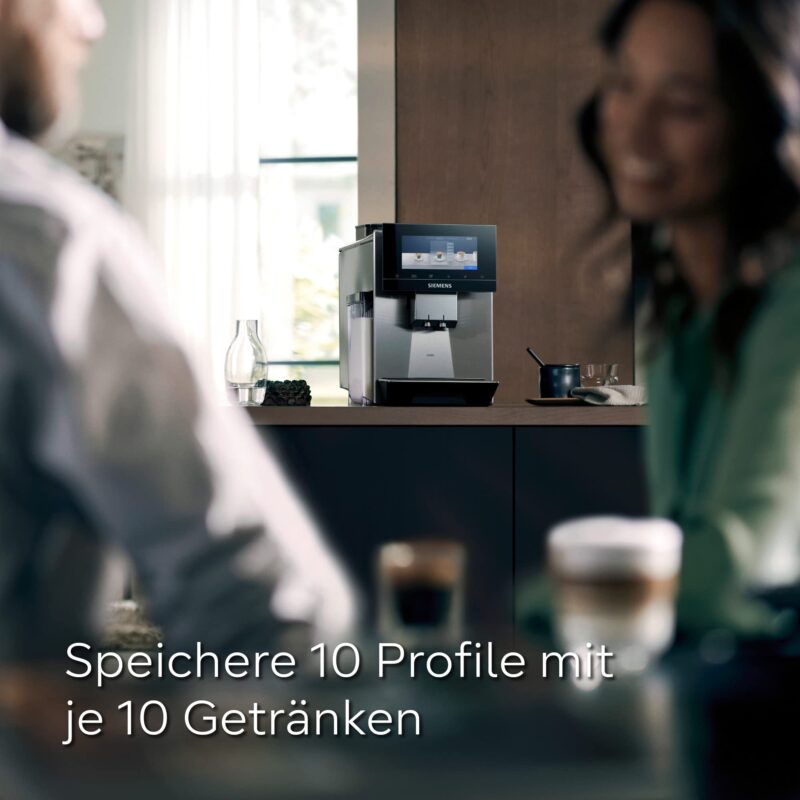 SIEMENS Kaffeevollautomat EQ900 TQ905D03, App-Steuerung, Full-Touch Display – Bild 54