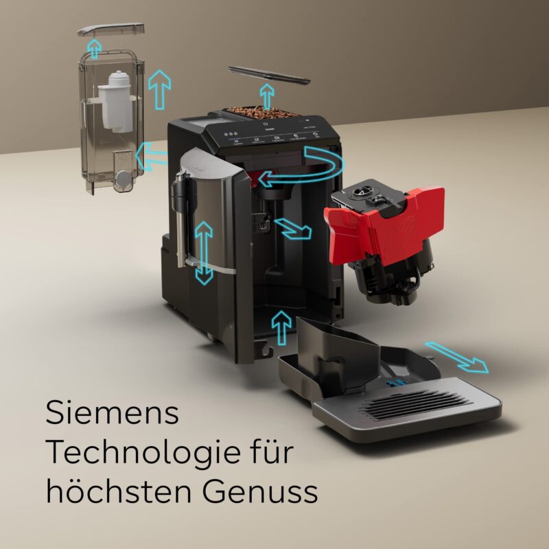 Siemens Kaffeevollautomat EQ300 TF301E19, für viele Kaffeespezialitäten – Bild 9