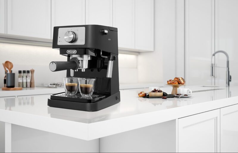 De'Longhi Manuelle Kaffeemaschine Stilosa EC260.W, 15 Bar Druck, Cappuccino-System – Bild 9