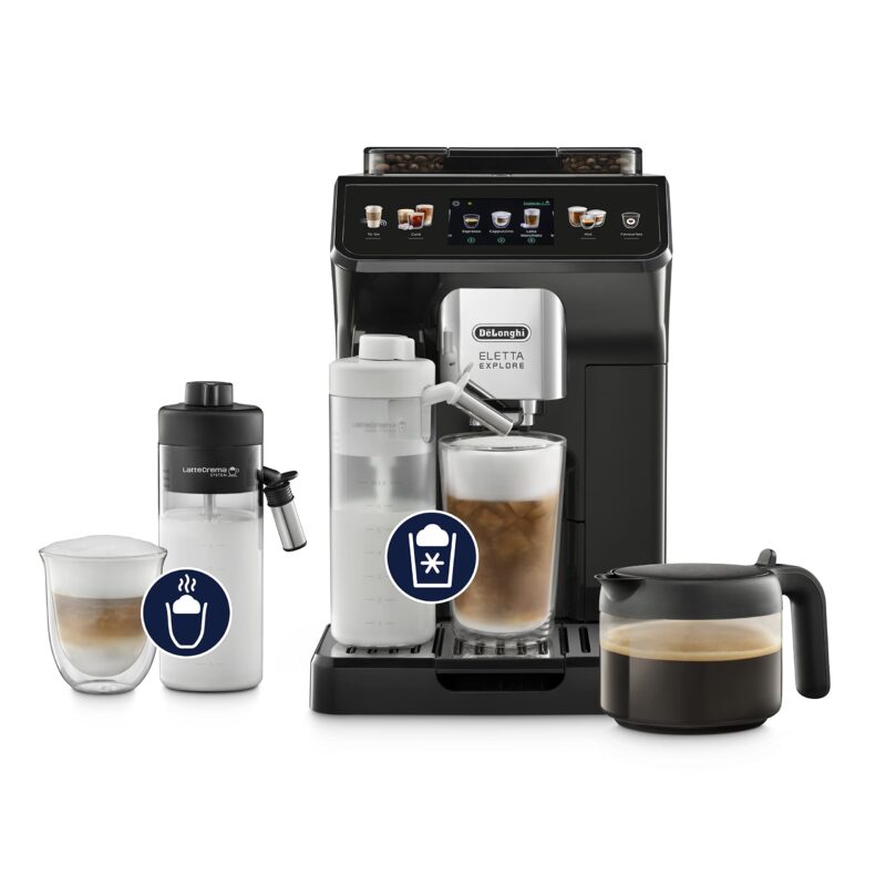 De'Longhi Eletta Explore ECAM452.57.G Kaffeevollautomat mit LatteCrema Milchsystem