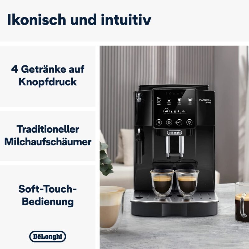 De'Longhi Magnifica Start ECAM222.60.BG, Kaffeevollautomat mit LatteCrema-Milchsystem – Bild 10