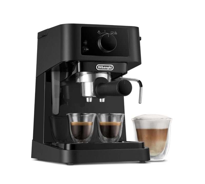 De'Longhi Manuelle Kaffeemaschine Stilosa EC260.W, 15 Bar Druck, Cappuccino-System – Bild 18