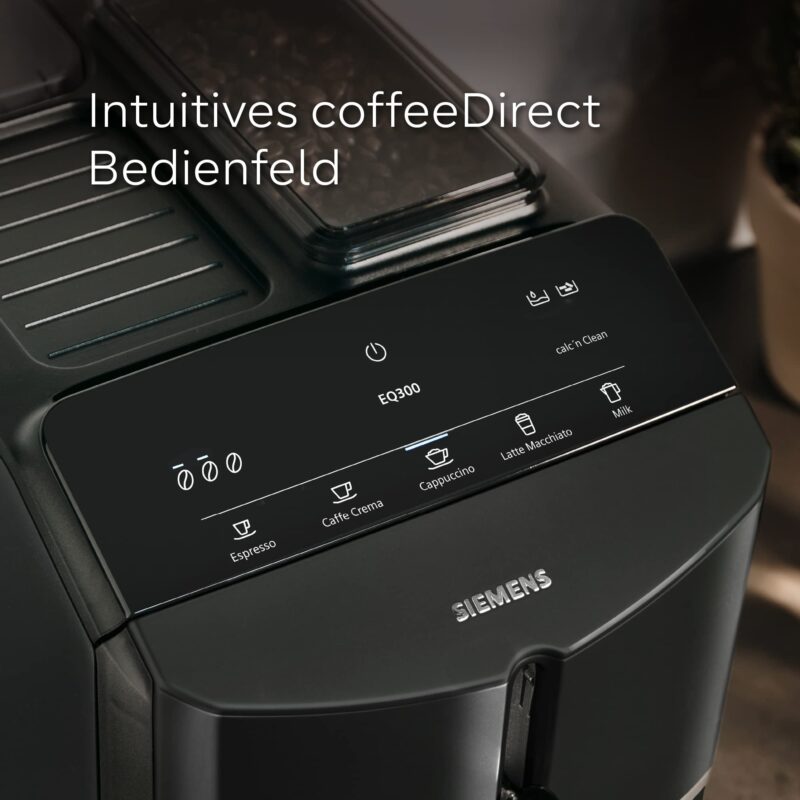 Siemens Kaffeevollautomat EQ300 TF301E19, für viele Kaffeespezialitäten – Bild 5