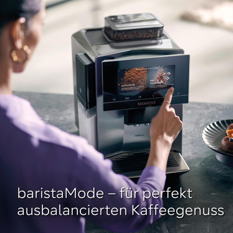 SIEMENS Kaffeevollautomat EQ900 TQ905D03, App-Steuerung, Full-Touch Display – Bild 42