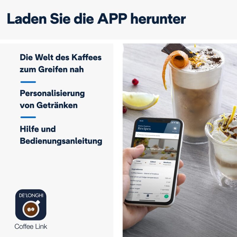 De'Longhi Eletta Explore ECAM452.57.G Kaffeevollautomat mit LatteCrema Milchsystem – Bild 18