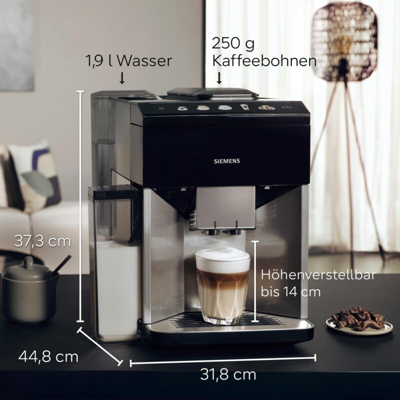 Siemens Kaffeevollautomat EQ500 integral TQ513D01, viele Kaffeespezialitäten – Bild 12