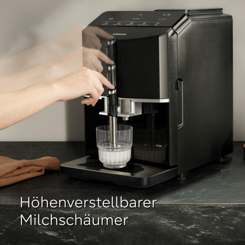 Siemens Kaffeevollautomat EQ300 TF301E19, für viele Kaffeespezialitäten – Bild 4