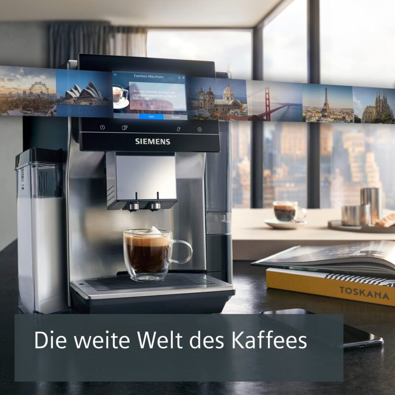 SIEMENS Kaffeevollautomat EQ900 TQ905D03, App-Steuerung, Full-Touch Display – Bild 22