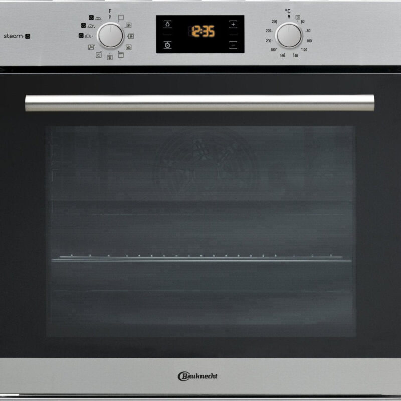 Bauknecht BAR2S K8 V2 IN Dampf - Backofen inklusive 2 - fach Backauszug/A+/71 L Maxi - Garraum/Heißluft/Gentle Steam mit Feuchtigkeitszugabe/Einfaches Reinigen mit SmartClean - Innenraum, Edelstahl - 4011577840452