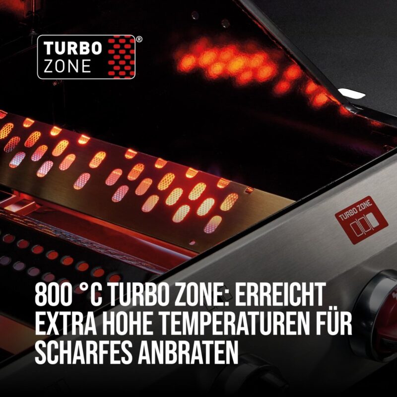 Enders® Gasgrill Chicago Next 3 R Turbo, 3 - Edelstahlbrenner, doppelwandige Garhaube, 2 abklappbare Seitenablagen, integriertes Thermometer, 10,6 kW Switch Grid™, 800° Grad Turbo Zone™ #89346 - 4000591010699