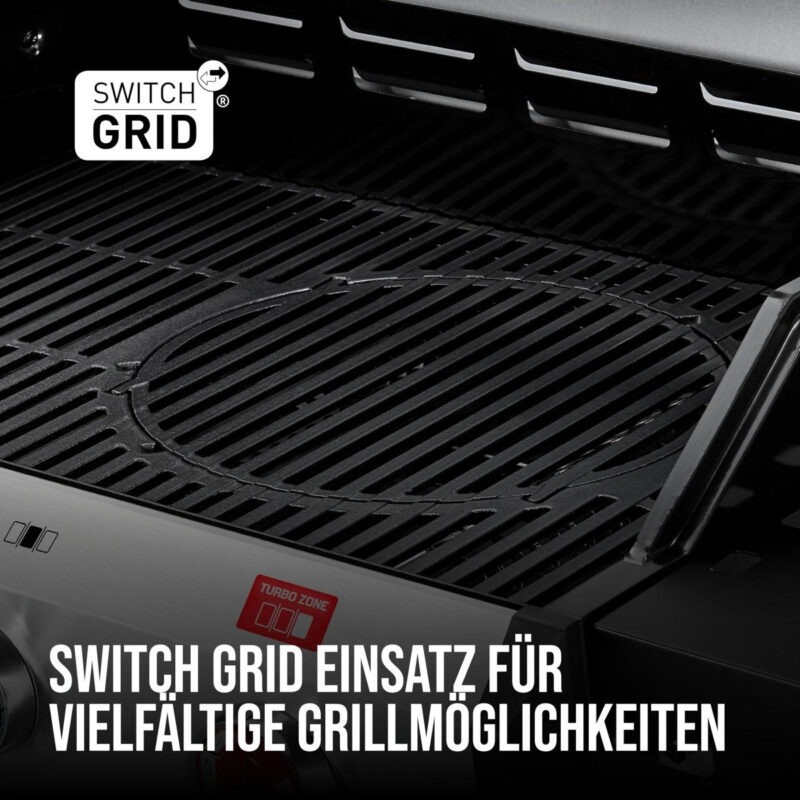 Enders® Gasgrill Chicago Next 3 R Turbo, 3 - Edelstahlbrenner, doppelwandige Garhaube, 2 abklappbare Seitenablagen, integriertes Thermometer, 10,6 kW Switch Grid™, 800° Grad Turbo Zone™ #89346 - 4000591010699